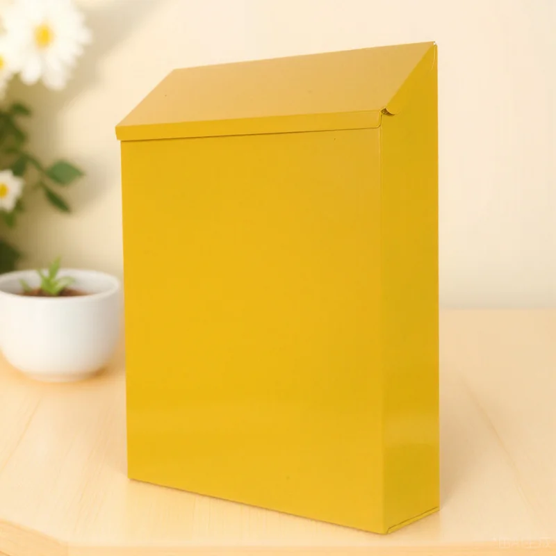 

1pc Iron Letter Box European Style Decorative Post Box For Home Wall Mounted Mail Storage Organizer Suggestion Case Iron Mailbox