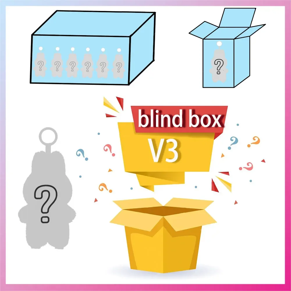 Kawaii هدية للأطفال و Labbu V1 V2 V3 جديد معكرون اللون بولي كلوريد الفينيل قلادة دمية لعبة لطيف pluse التماثيل المفاتيح لعبة هدايا عيد الميلاد