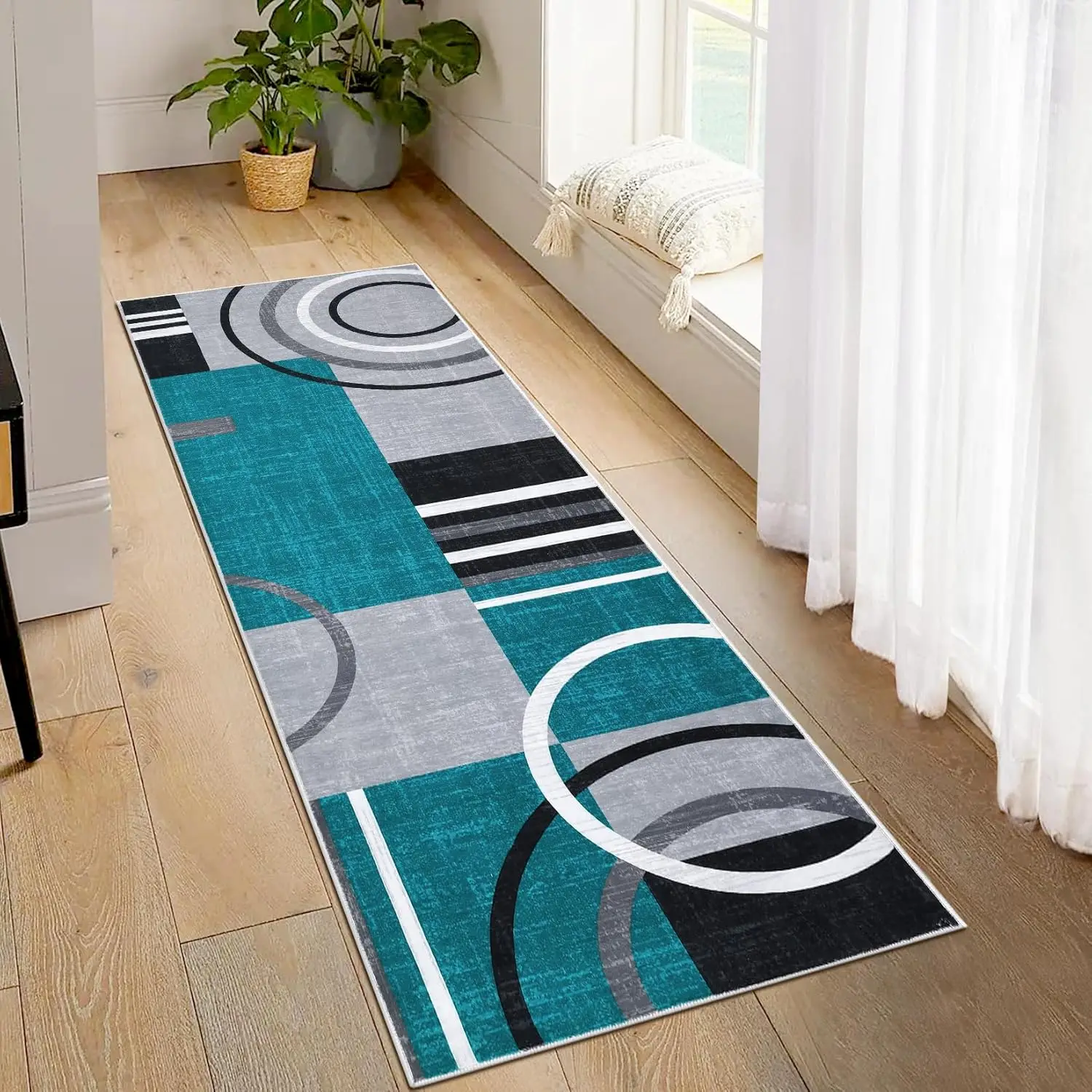 

VIKAMA SJR Geometric Carpet, Living Room And Bedroom Coffee Table, Bedside Blanket, Nordic-Style Furniture Decoration