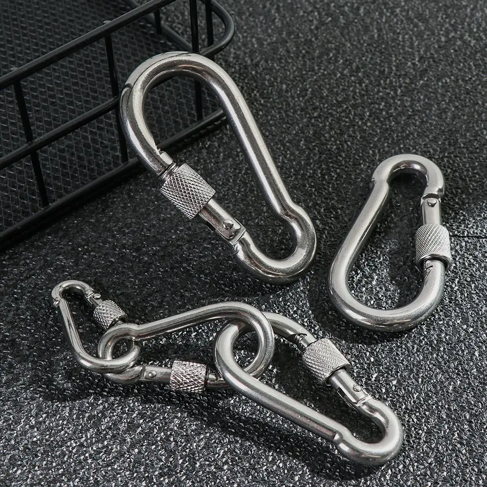 Quick Link Outdoor Climbing Gear Camping Equipment Travel Kit Carabiner Safety Hook Lock Ring