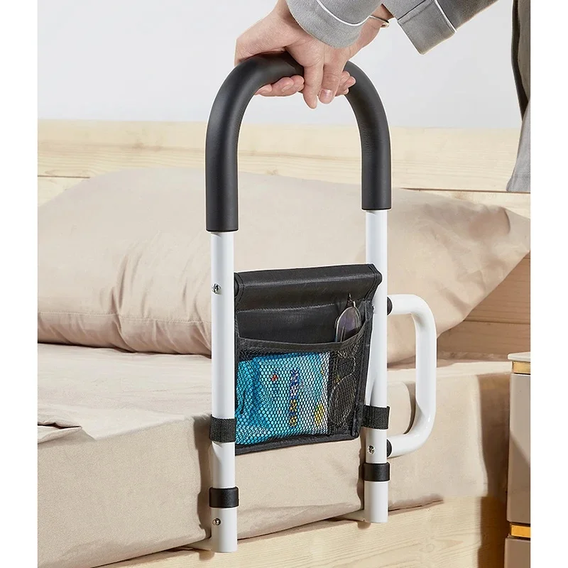 قضبان سرير معدنية حديثة وبسيطة للنساء الحوامل كبار والمستشفيات سميكة خالية من اللكمات المحمولة توسيع السرير الدرابزين #5