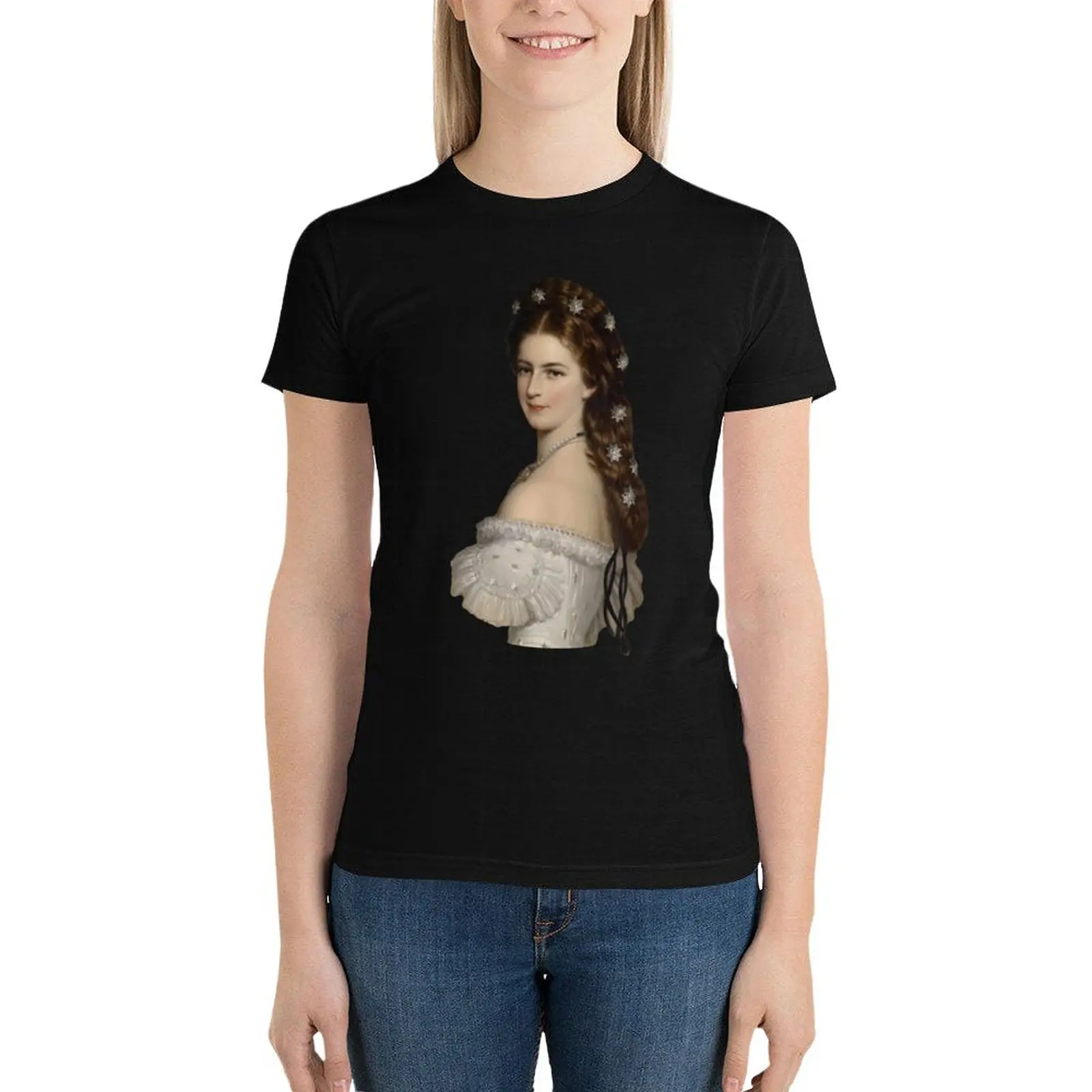 

Empress Elisabeth of Austria in Dancing Dress T-Shirt aesthetic clothes Blouse tight shirts for Women