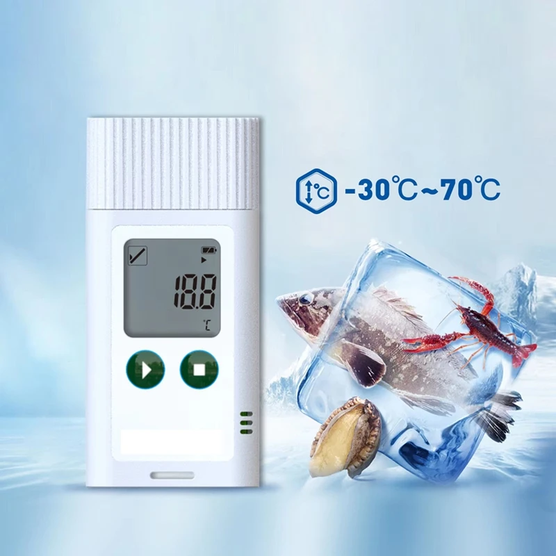 Y43A-USB Temperature Recorder Fruit Cold Storage Cold Chain Transportation Temperature Logger Large Capacity Data Storage