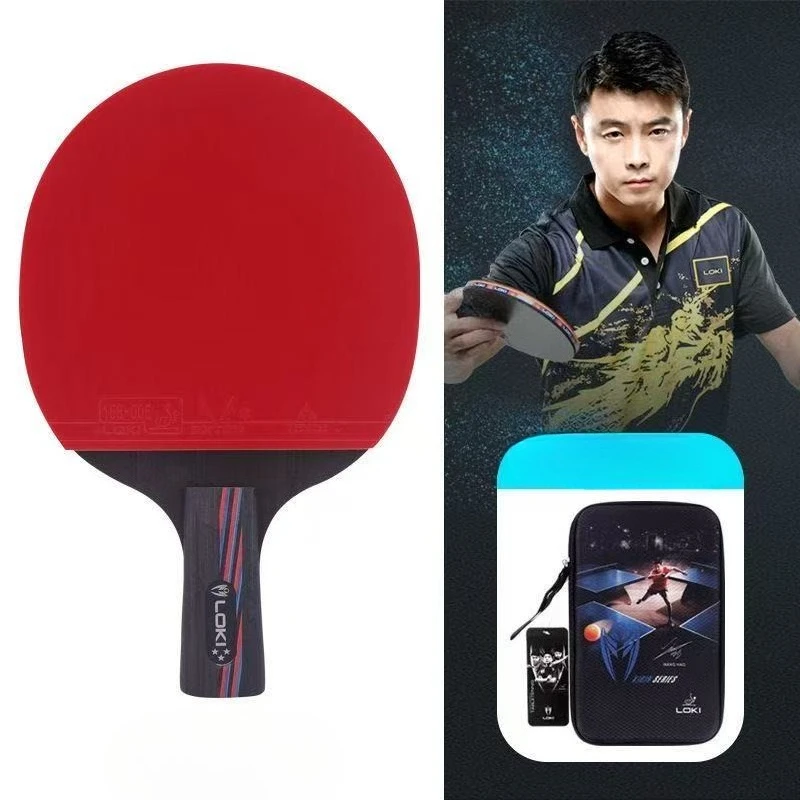 

Ракетка для пинг-понга LOKI X3, ракетка для настольного тенниса с шипами ITTF, 5-деревянным лезвием, эластичной губкой и твердым корпусом