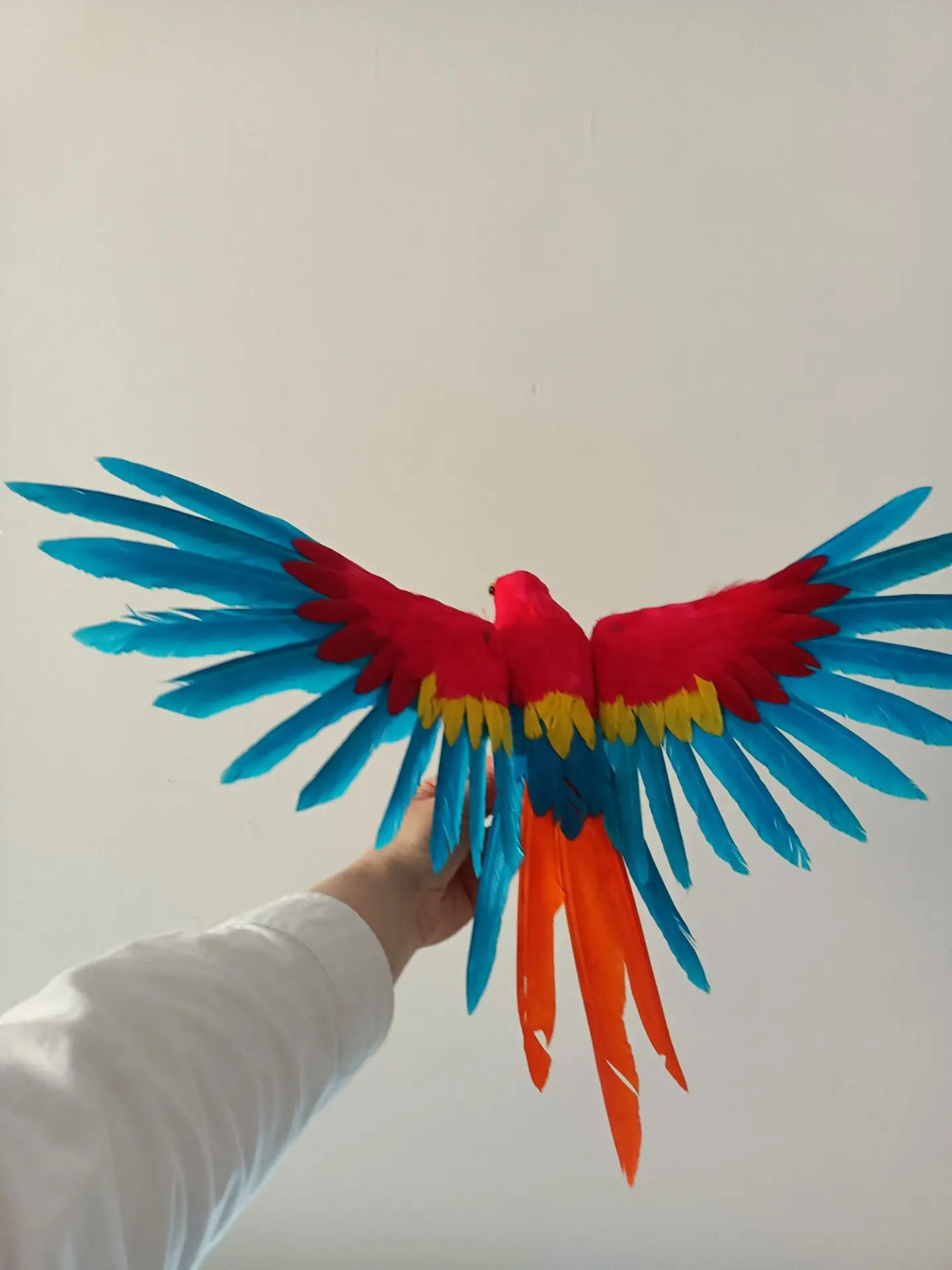 cute simulation foam&feather wings colorful parrot model garden home decoration gift about 30x50cm p2693