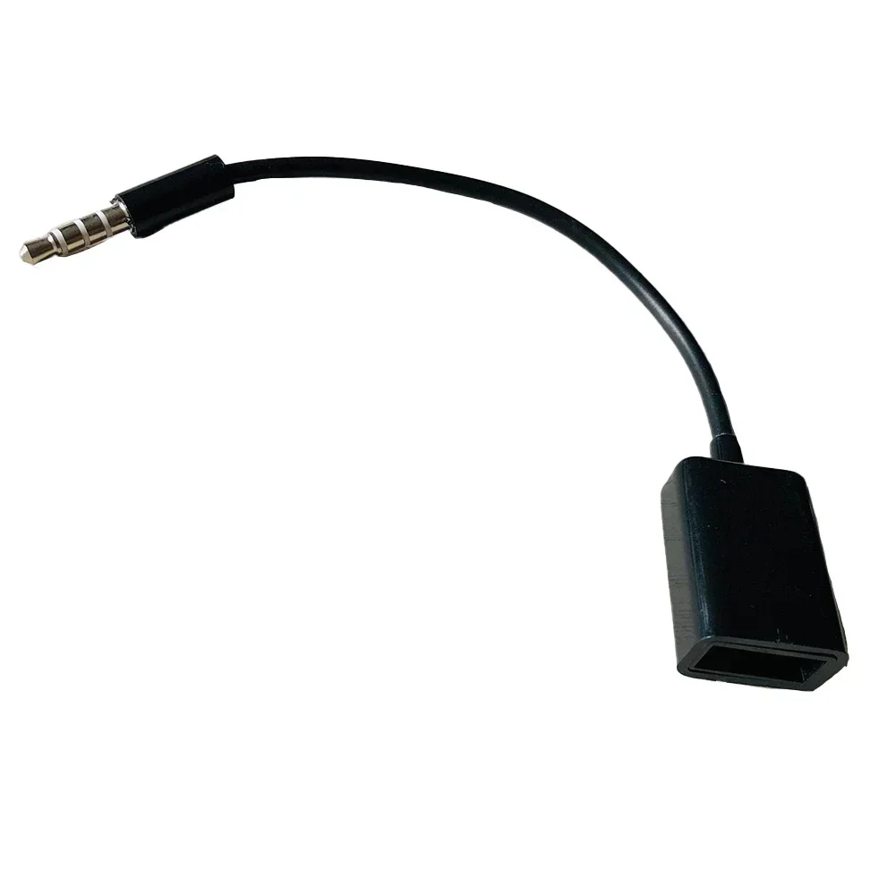 Practical and Quick Installation 3 5mm Male Audio to USB 2 0 Female Adapter Cable for Car Navigation and Car Audio Systems