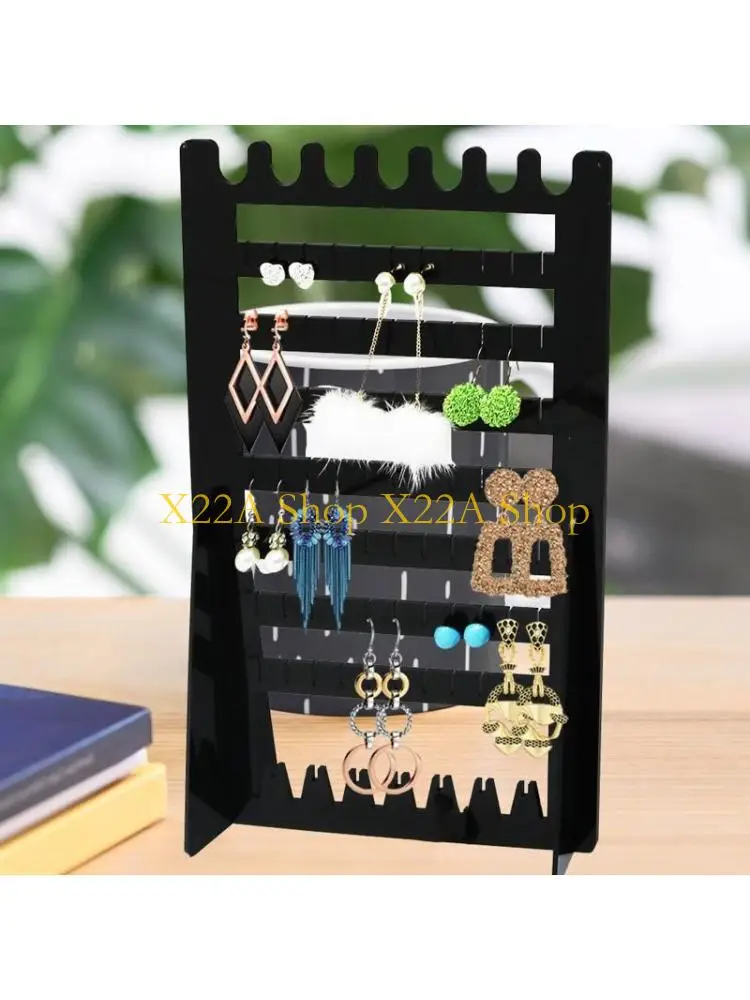 Colar colar estande breol preto para joalheria Shop Display Rack