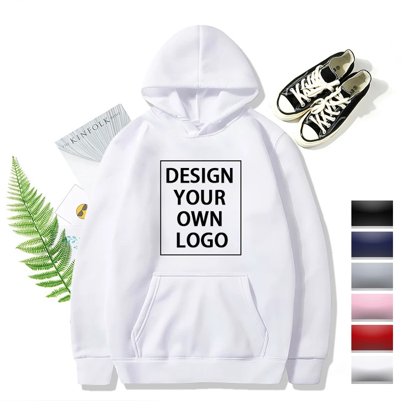 Your OWN Design Text Picture Custom Sweatshirt Unisex DIY Anime Print Hoodies Loose Casual Hoody LOGO Clothing Sportswear