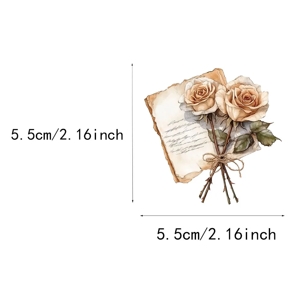 50PCS Orange Retro Dekorative Graffiti Aufkleber DIY Gepäck Notebook Skateboard Motorrad PET Wasserdichte Aufkleber