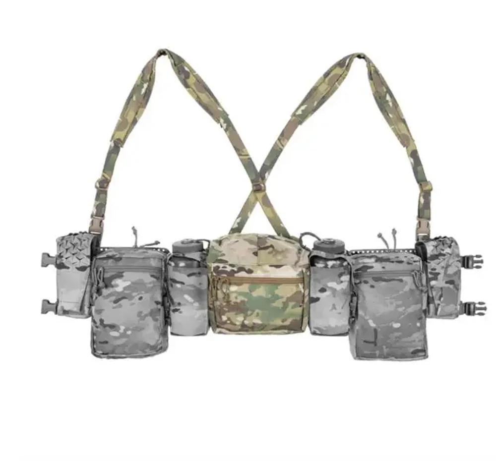 SS  Style  LBV Chest Rig Expansion Bag Kit 34A Tactical Chest Hanger fit Magazine Pouch Outdoor Hunting Waist bag