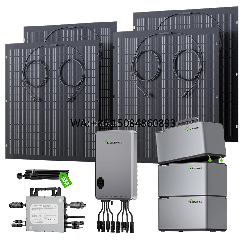 Solar balcony power generationGermany Warehouse 800W-6kw Easy Installation Balcony Solar System Home Residential Garden
