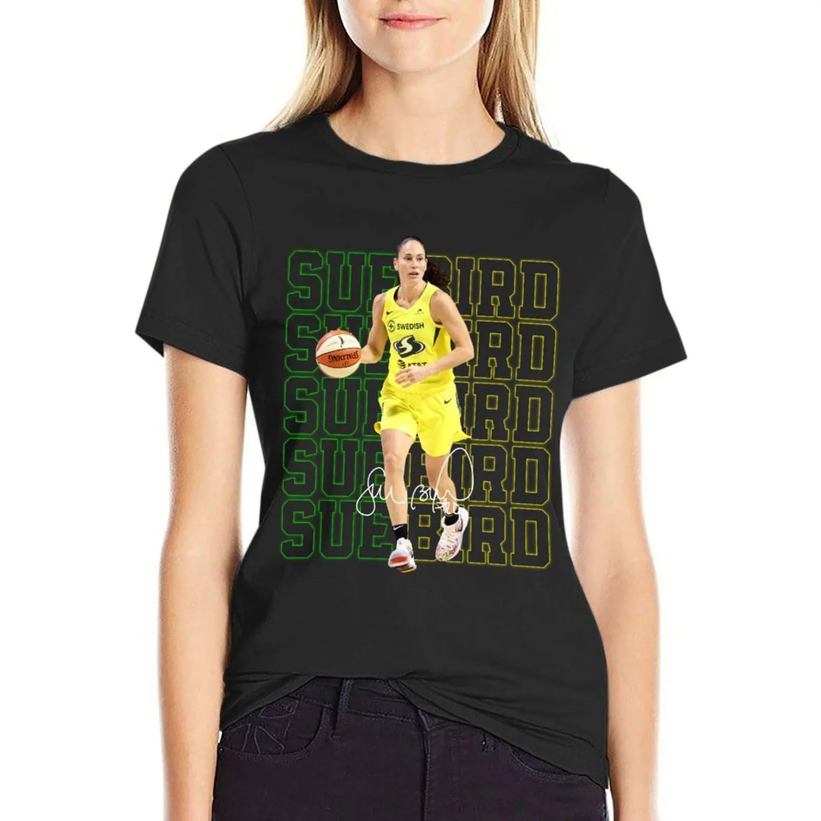 Sue Bird Legend Basketball 3000 Assists Signature Vintage Retro 80s 90s Bootleg Rap Style T-Shirt summer top Woman clothing