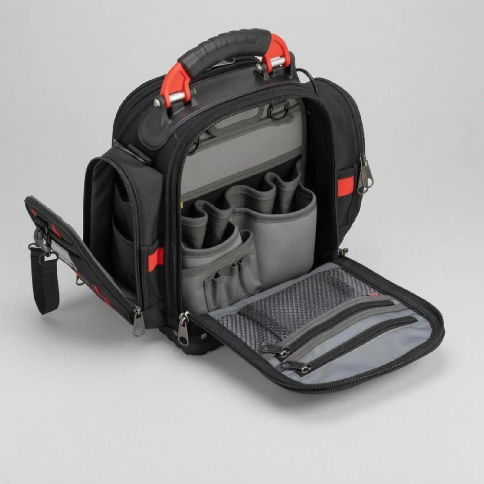 Tool Backpack Heavy-Duty Tool Backpack with Front Pocket Rugged for Home Repairs