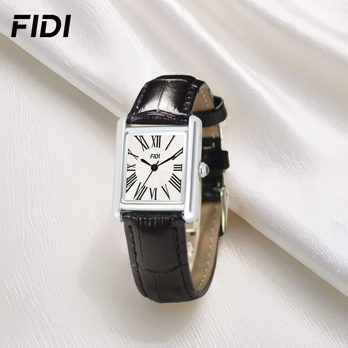 FIDI Mini Light Design Rectangle Dial Water Resistant Quartz Movement Business Luxury Elegant Dress Women Analog Wrist Gift
