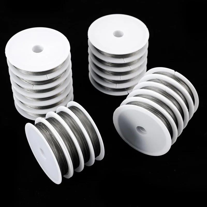 

1 рулон стальной троса 0,3 0,35 0,38 0,45 0,5 0,6 0,7 0,8 мм шнуры из нержавеющей стали DIY аксессуары для изготовления ювелирных изделий