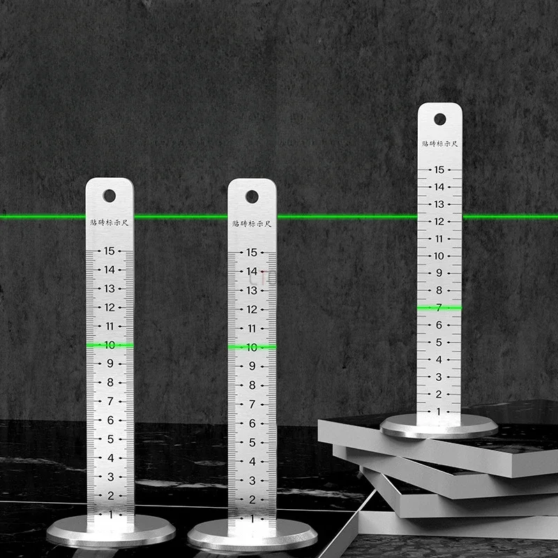 

Модернизированный измеритель высоты из нержавеющей стали, высокоточный инструмент для выравнивания горизонтальных линий плитки, рукоятка для выравнивания равной высоты