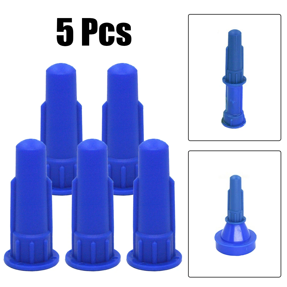 Nozzle Accessories Part Nozzle Spray Tip 13.3mm 5pcs Blue Cartridge Type Caulking Caulking Spare Workshop Equipment