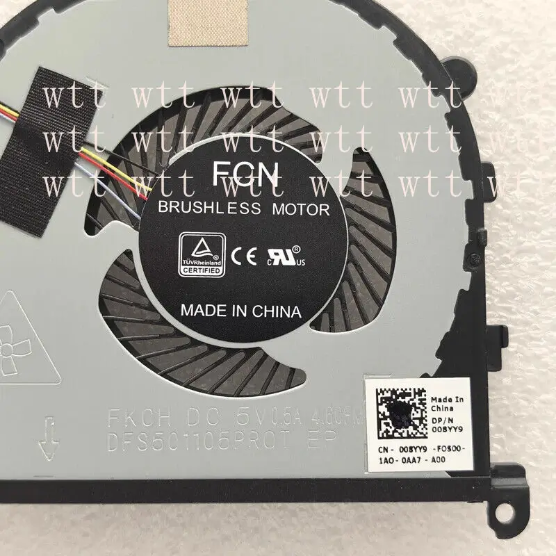 008YY9 لمروحة تبريد Dell XPS 15 9570 Precision 5530 08YY9 CN-008YY9
