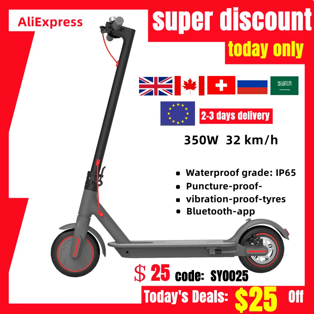 RU US EU UK Kr stock high-end adult electric scooter 8.5in 36V350W folding electric scooter ultra-light smart mobility bike M150