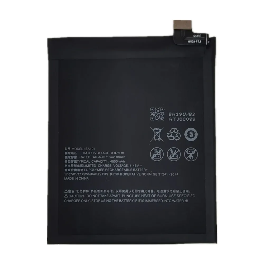 BA191 4500mAh 100% Original Mobile Phone Battery For Meizu 18 Pro 5G Batteries + Free Tools