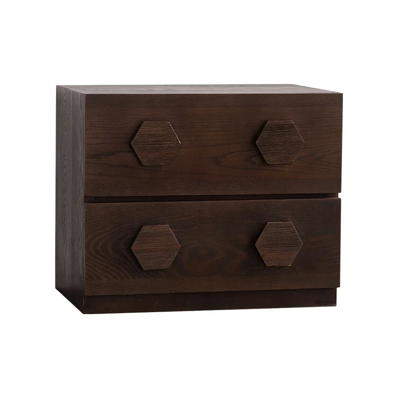 

Wabi Sandy Wind Solid Wood Combination Bucket Cabinet TV Cabinet Retro and Old Small Apartment