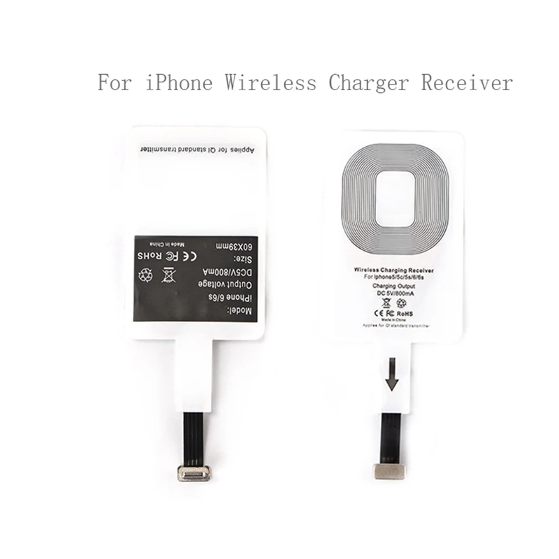 Ultra Thin Universal Qi Wireless Charger Receiver Module Adapter Micro usb Type C for Samsung for Xiaomi for Huawei for iPhone