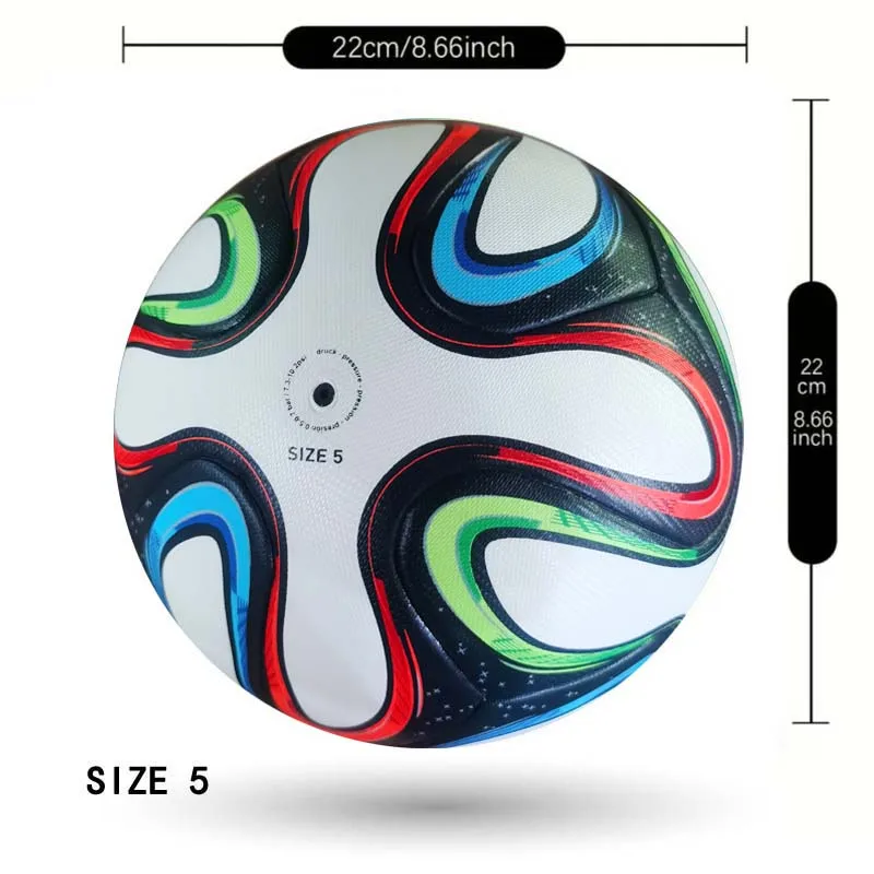 Football Men and Women 2014 Competition Size 5 Pu Adult Futebol Outdoor Sports Training Ball Professional Thickened Team Football