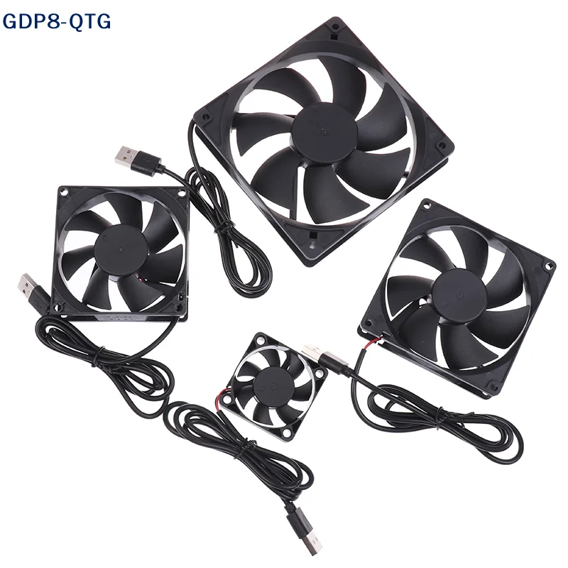 New 5V Brushless Cooling Fan USB Router Fan Computer Case TV Box Cooling Case 50mm 80mm 90mm 120mm PC DIY Cooler Desktop Fan