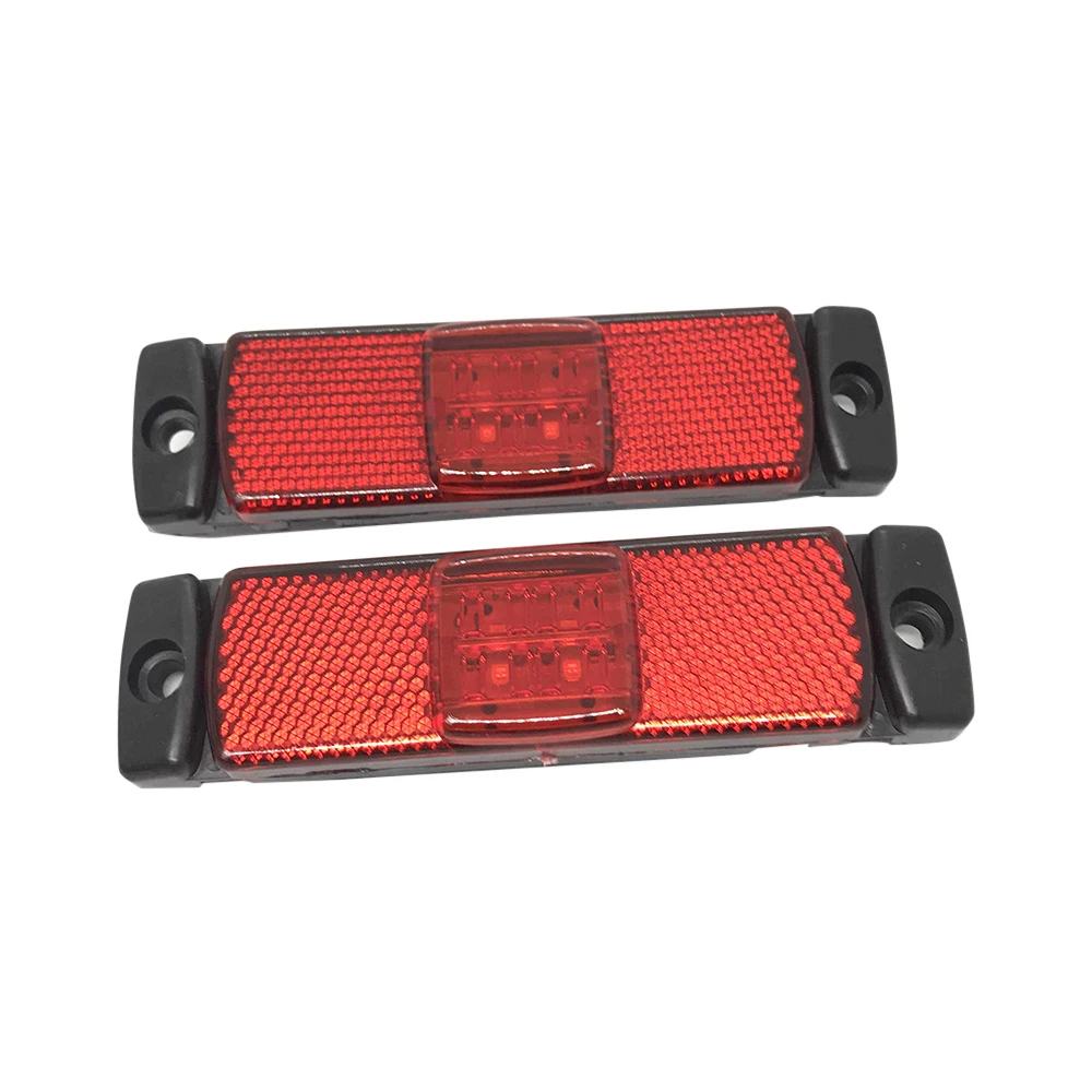 4LED 12V 24V Side Marker Rear Car External Warning Light Clearance Signal Indicator Position Lamp Trailer Truck Lorry Van