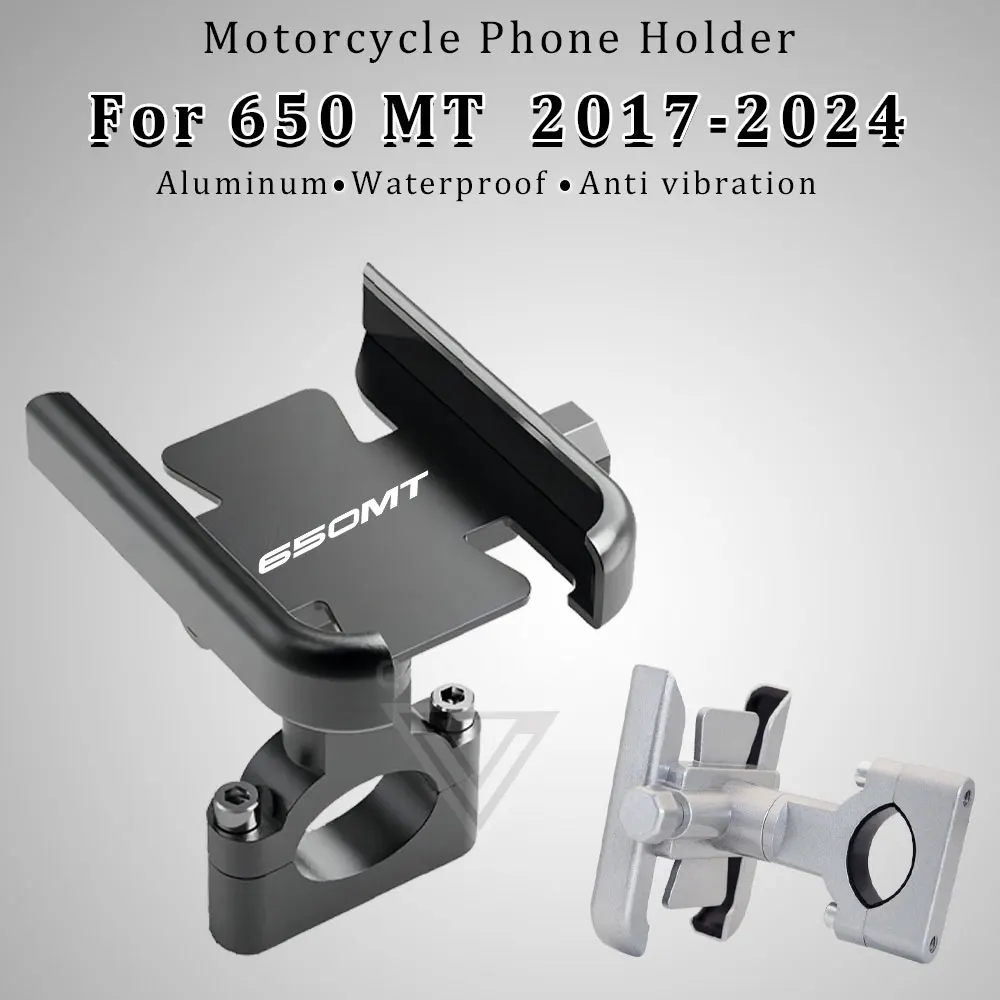 

Motorcycle Phone Holder Aluminum Alloy Stand for CFMOTO 650MT Accessories CF MOTO 650 MT MT650 2017-2024