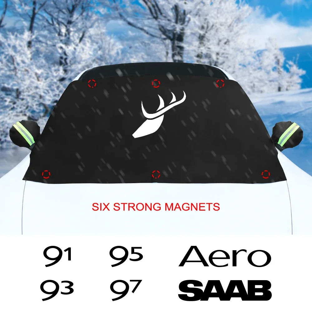 Car Windshield Snow Blocker Sunshade Car Accessories For SAAB Hirsch Aero 91 93 94 95 97 99 900 9000 Aero X 93X 95X 94X 97X 900S