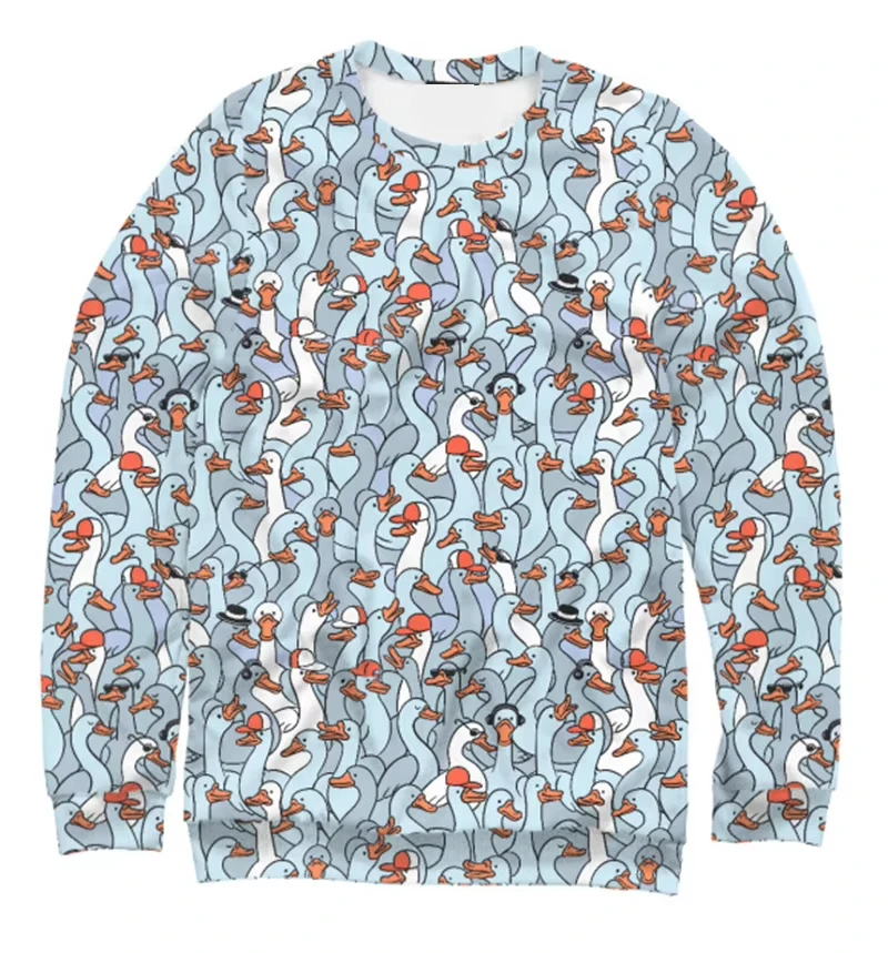 

Men's Cute Cat Theme Graphic Print Long Sleeve Sweatshirt Pullover Casual Funny Top for Children Size Fashion