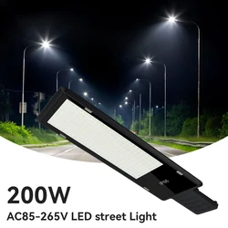LED Street Light AC85-AC265V Outdoor Street Lamp 200W Powerful Wall Light 216 LEDS IP66 Waterproof Garden Lights