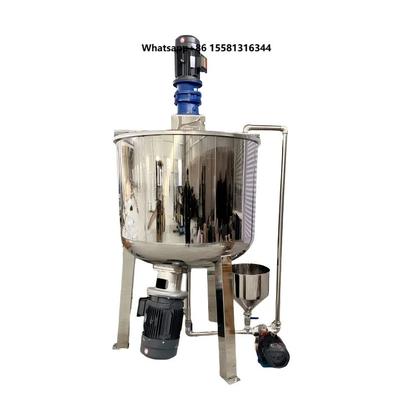 DZJX 100Kg Homogenizer for Double Membrane Liquid Soap Yogurt Toothpaste Make up Production Juices Coconut Milk Chocolate