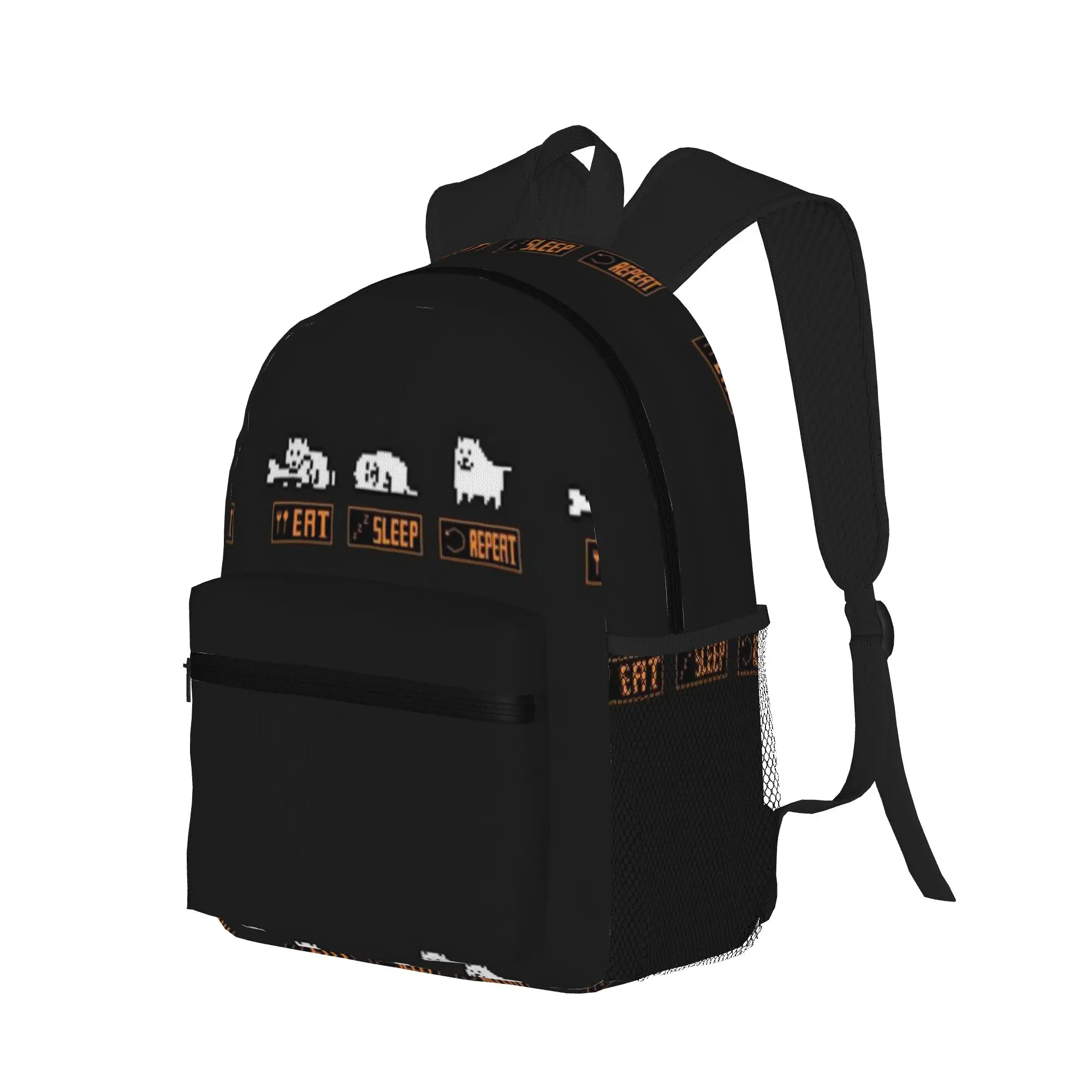 UNDERTALE ANNOYING DOG  EAT SLEEP REPEAT   Casual Backpack for Students and Adults Bag