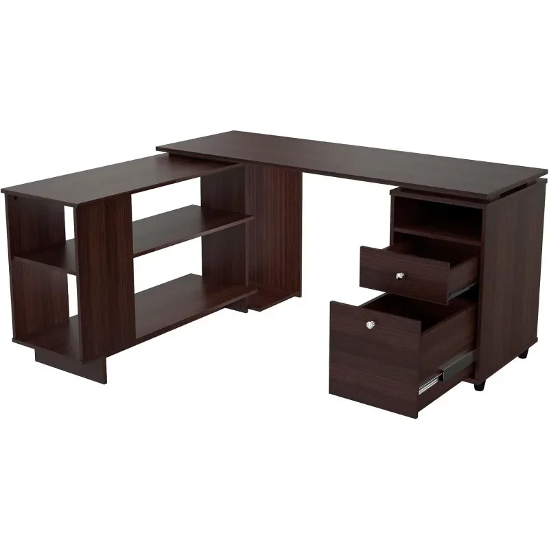 

Engineered Wood Flip Computer Desk Office Desk Desk with Drawers