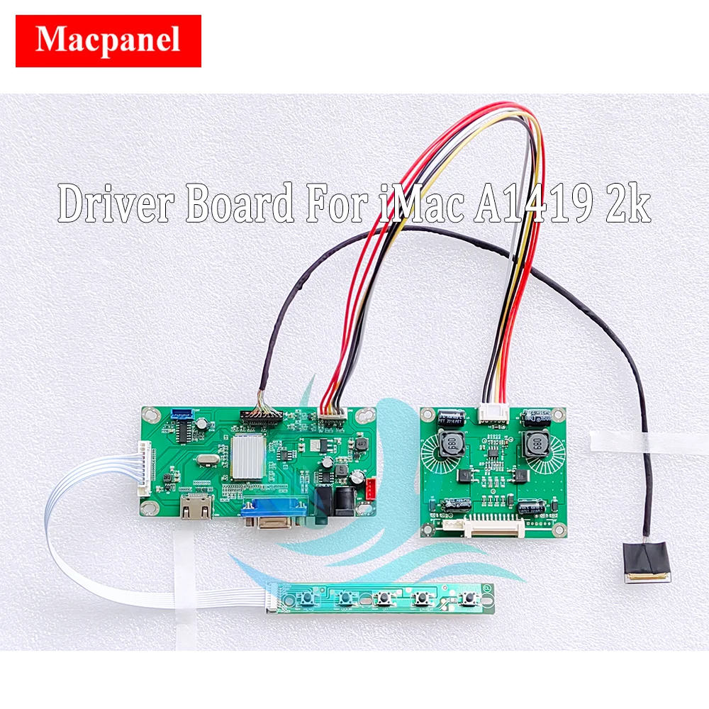 

Haijing Cool Diy LCD Monitor 27" iMac A1419 2k LM270WQ1 SD F1 F2 Display Screen Controller Driver Board Kit Test Mainboard