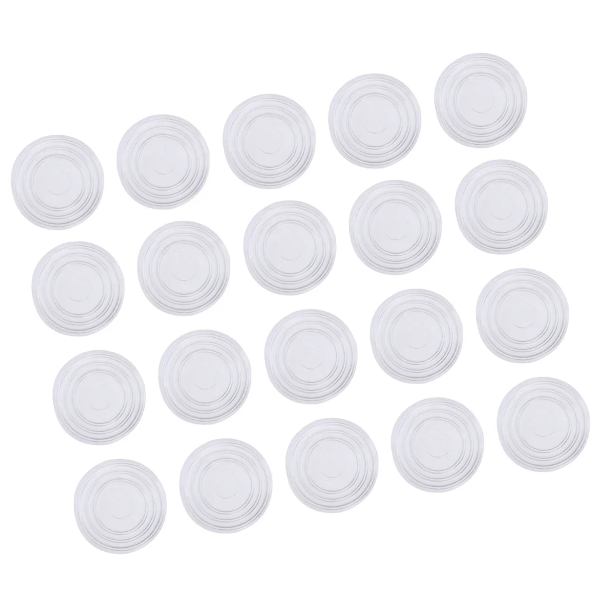 

18/30pcs Round Shape Glass Table Non-Slip Soft Grip Pad Transparent Plastic Rubber Fixed Tempered Glass Furniture Accessories