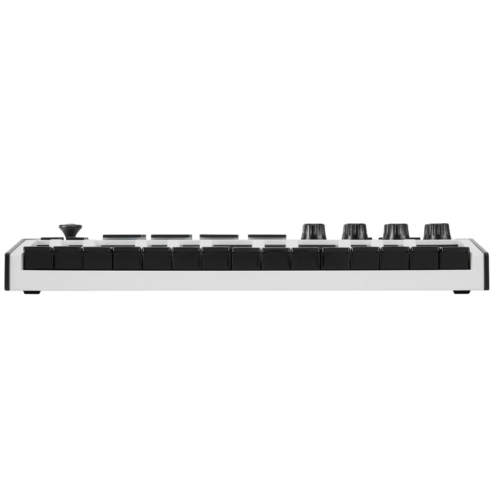 وحدة تحكم بلوحة مفاتيح MPK Mini MKII MK3 بيضاء مكونة من 25 مفتاحًا USB MIDI مع سماعات الرأس