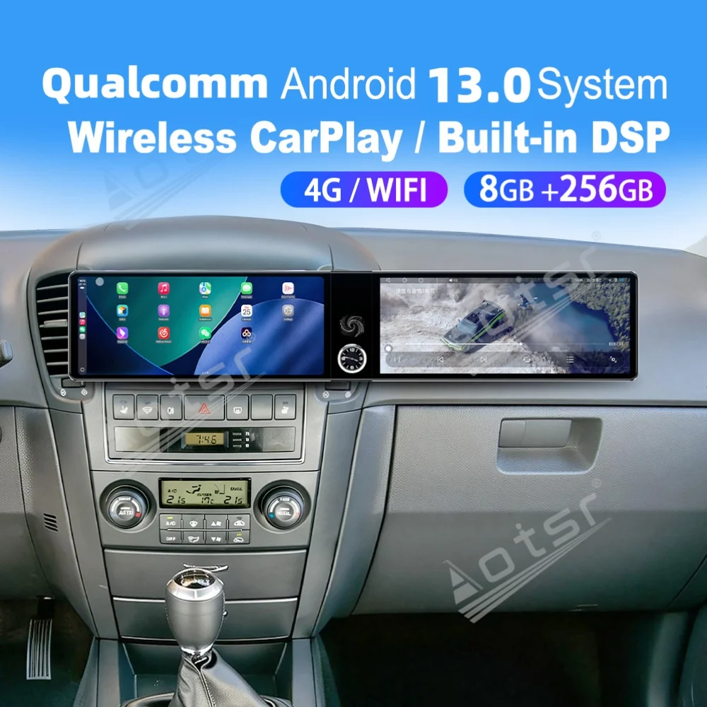 

Dual 12.3“ Screen Qualcomm Carplay Android Car Multimedia Automotive For Kia Sorento 2002~2006 GPS Navi Car Radio Head Unit
