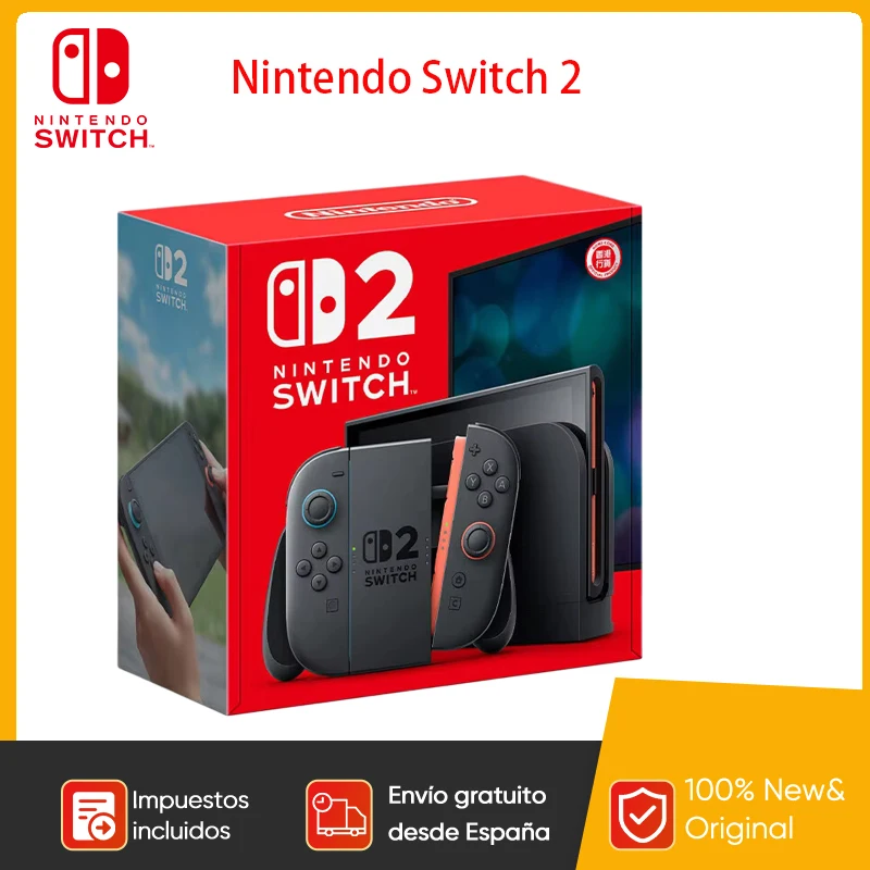 Console portable Nintendo Switch 2, écran 7,9 pouces, 120 Hz HDR, console de jeu vidéo portable pour la maison, Joy-Con magnétique, 2 modes TV
