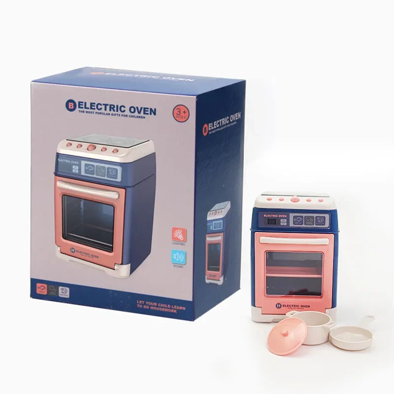 Crianças brinquedo de cozinha forno mini simulação eletrodomésticos brinquedos para crianças fingir jogar casa brinquedos interativos para meninas meninos