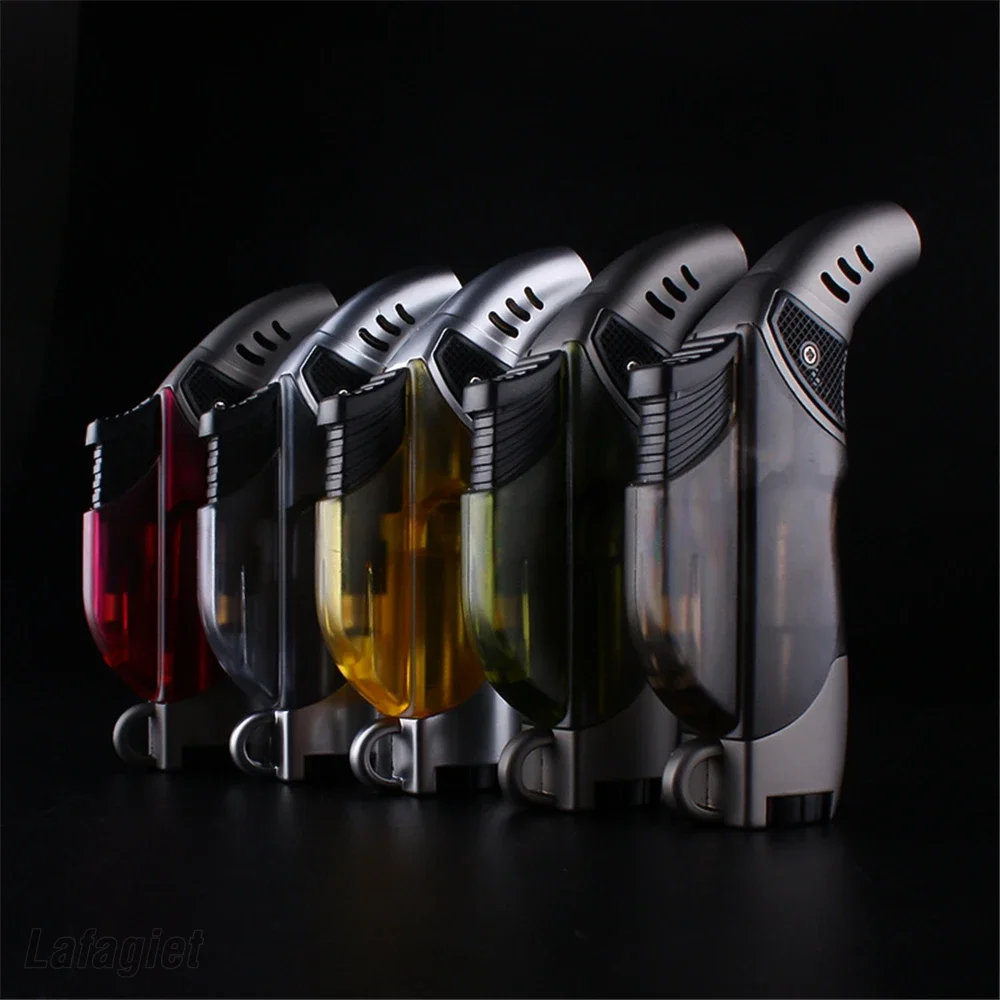 Butane Lighter Portable Turbo Jet Flame Lighters Torch Refillable Adjustable Gas Lighter Windproof Cooking BBQ Ignition Tools