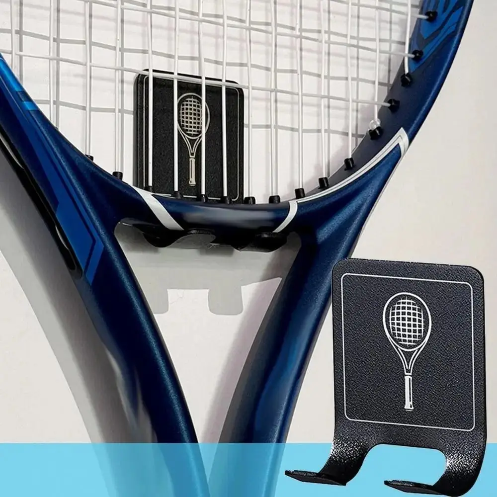 Wall Mounted Tennis Racket Wall Rack Aluminum Alloy Self-adhesive Badminton Rackets Holder Durable Punch-Free Rackets Wall Hook