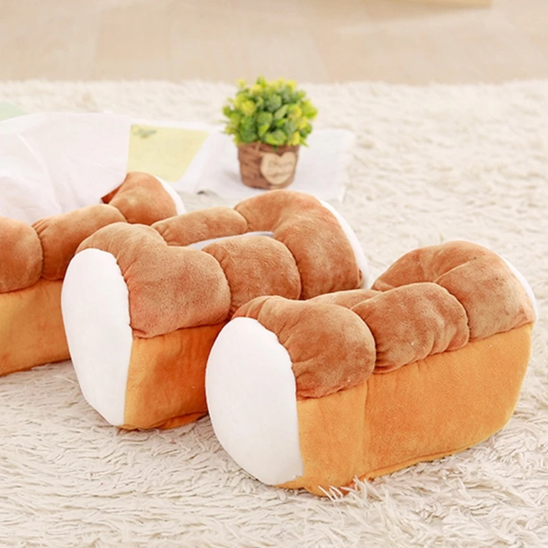 Funny Bread Shaped Tissue Storage Holder Soft Cotton Storage Box for Home Decor