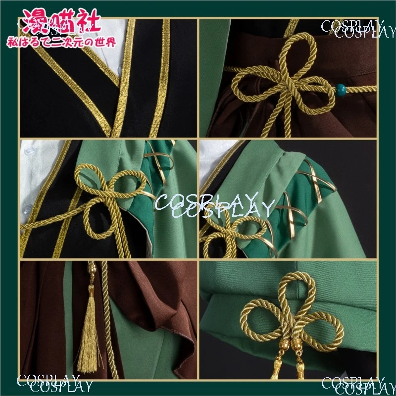 Genshin Impact Venti Cosplay Costume Wig Hat Full Set Costume Halloween Carnival Party Women Men Cosplay Suit view 4