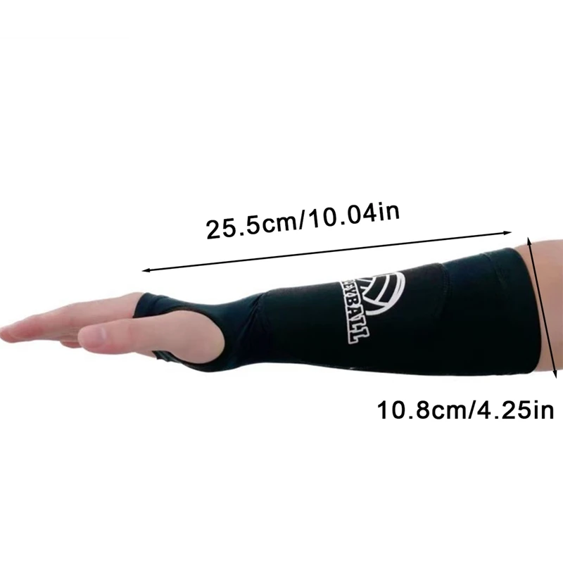 1 Pair Volleyball Padded Passing Forearm Hitting Sleeves, Arm Sleeves and Wrist Support with Protection Pad for Girl, Boy, Adult