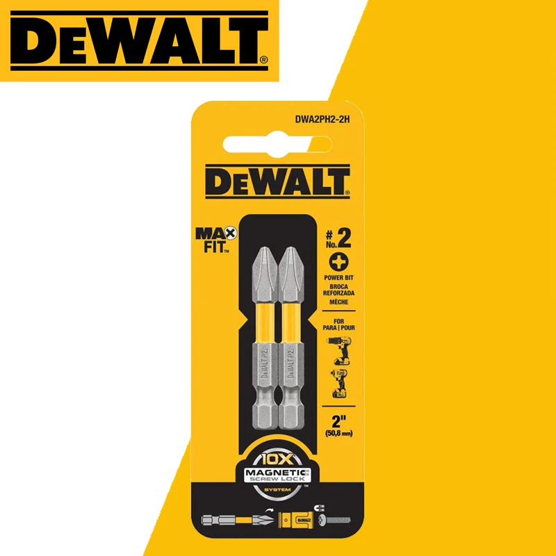 DEWALT DWAF2PH2-2H PH2 임팩트 타입 크로스 배치 헤드, 높은 수명 목공 드릴 비트, 전동 공구 액세서리, 50mm