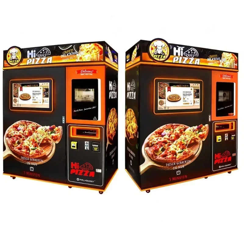 Automatic Vending Machine Heated Hot Food Pizza Hamburger Sandwich   with Touch Screen