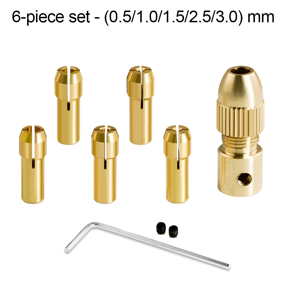 Brass Tools Copper Drill Set As Pictured 8pcs Chuck Set Compact Drill Design Motor Compatible Easy Installation
